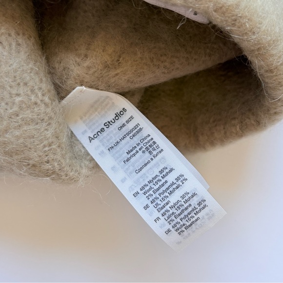 ACNE STUDIOS : Wool Knit Beanie - Picture 6 of 6